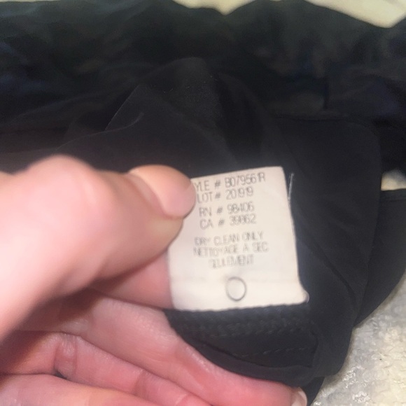 Theory Black Short Sleeve Satin Blouse- Small - Picture 6 of 6